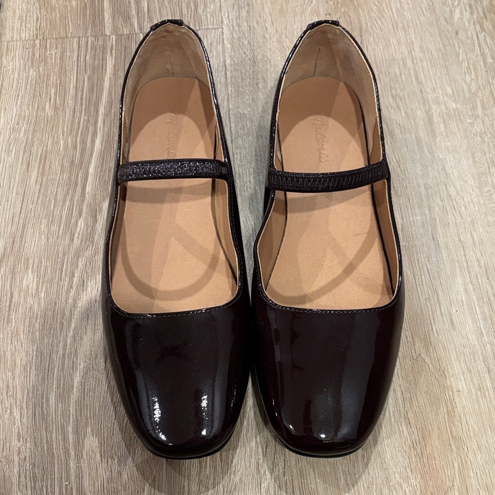 Madewell The Greta Ballet Flat Plum Size 7.5 New